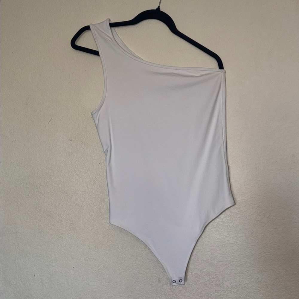 Abercrombie & Fitch One-Shoulder White Bodysuit